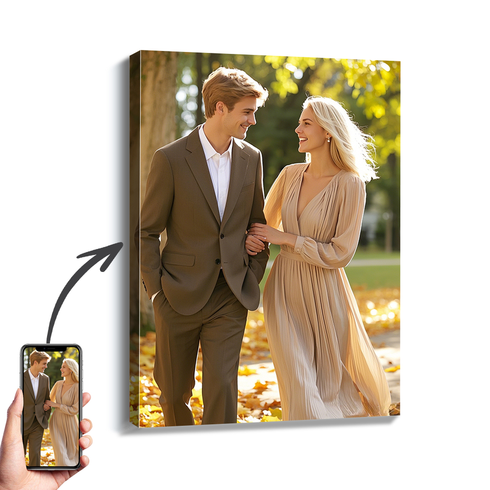 Engraved Wood Frame - 1 szt. Niestandardowe zdjęcia z drewnianą