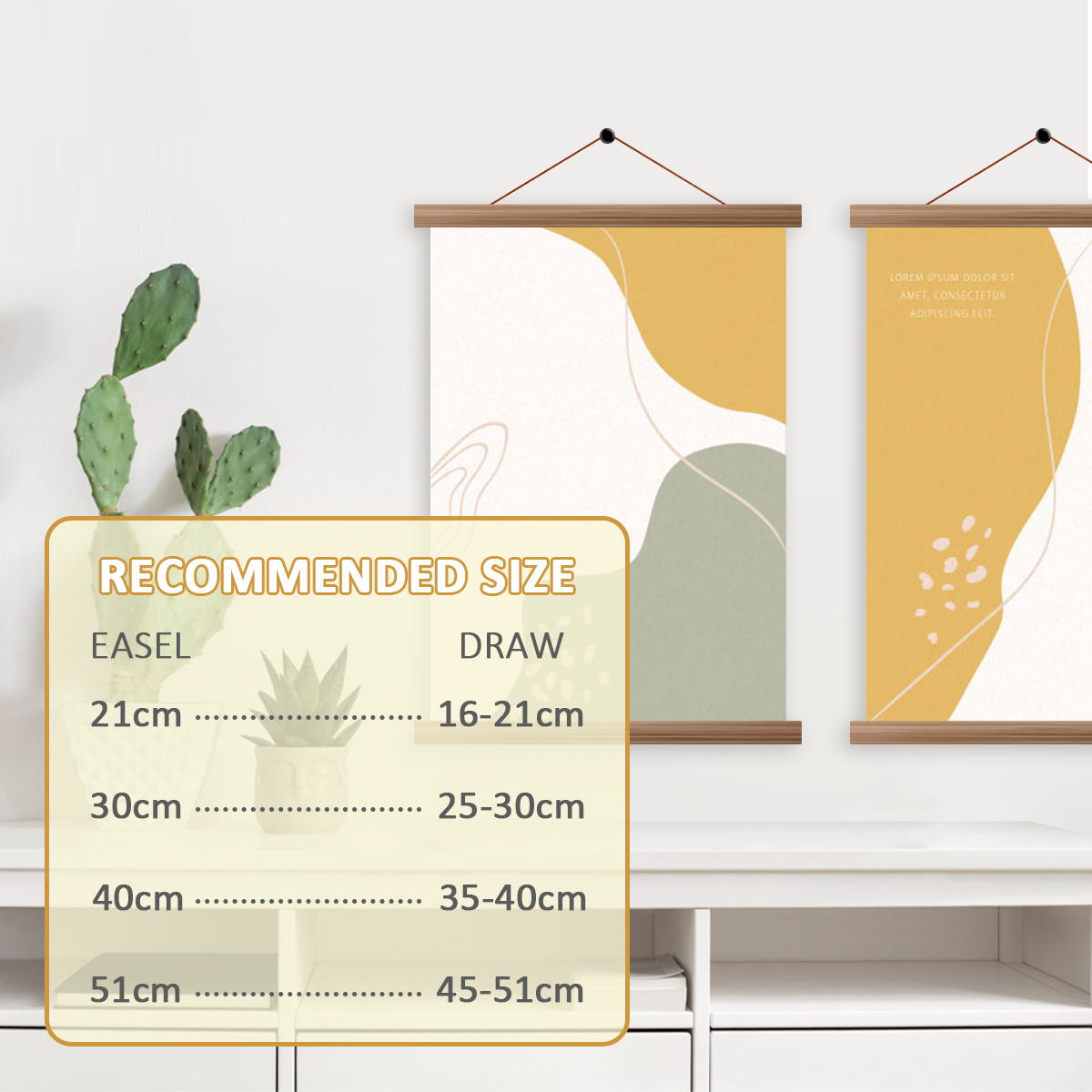 4szt Obraz Wieszak Plakat Ramk – Engraved Wood Frame recenzja i cena