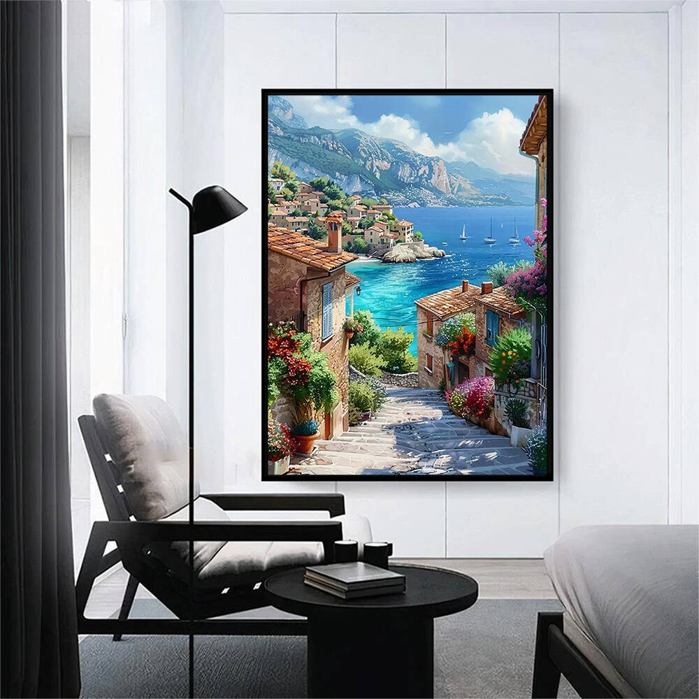1 szt. bezramkowy obraz diamen – Photo Mosaic Print recenzja i cena